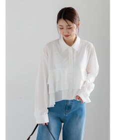Te chichi ティアードフリルクロップトシャツ