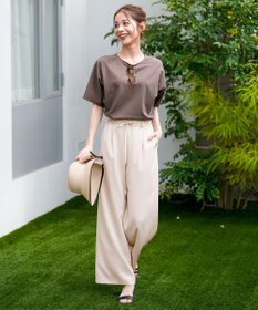 ANY SIS S ショート丈ドルマン５分袖 プルオーバー