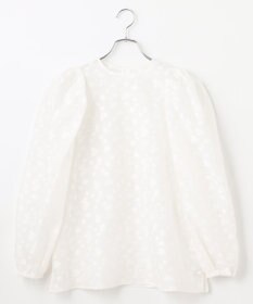 #Newans シアーパフスリーブブラウス