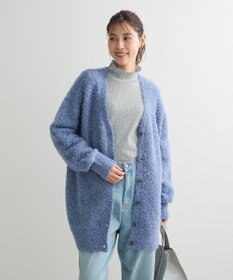 Green Parks ブークレーＶネックミディ丈カーディガン