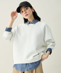 ANY L ダンボールバックリブプルオーバー