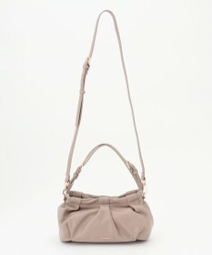 LA BAGAGERIE シープレザー　ギャザーミニバッグ