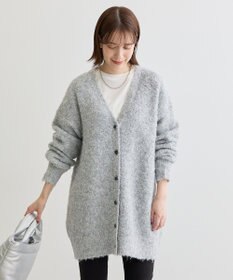 Green Parks ブークレーＶネックミディ丈カーディガン