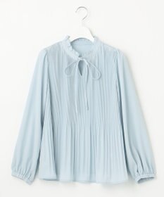Feroux プリーツコンビ ブラウス