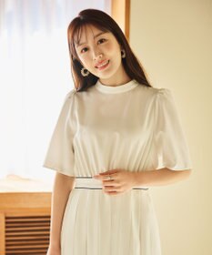 #Newans 〈花乃まりあさんコラボ〉ワイドプリーツワンピース