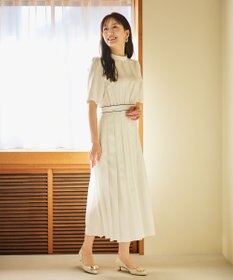 #Newans 〈花乃まりあさんコラボ〉ワイドプリーツワンピース