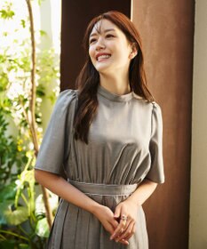 #Newans 〈花乃まりあさんコラボ〉ワイドプリーツワンピース