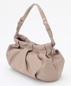 LA BAGAGERIE シープレザー　ギャザーミニバッグ