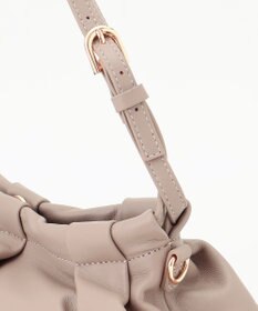 LA BAGAGERIE シープレザー　ギャザーミニバッグ