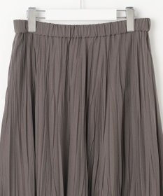 J.PRESS LADIES L 【洗える】パウダリージャージー ランダムプリーツ スカート