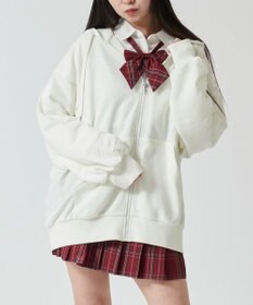 WEGO 【SCHOOLITEM】ルーズフィットジップパーカー