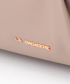 LA BAGAGERIE シープレザー　ギャザーミニバッグ