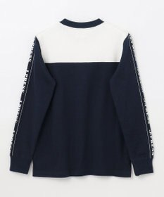 J.PRESS KIDS 【140-170cm】切替×袖プリント 長袖Tシャツ