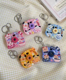 WEGO ぷっくりアニマルトイカメラキーホルダー