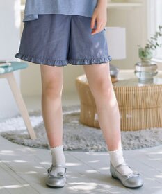 組曲 KIDS 【150-160㎝】 フリルヘムショートパンツ