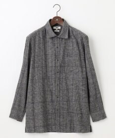 JOSEPH ABBOUD 【キングサイズ・柔らかな肌触り】 オーガニックラフィ グレンチェックシ ャツ