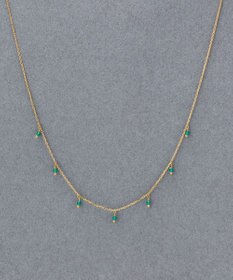 Phoebe 【金属アレルギー対応】カラージェムステーションネックレス/天然石/サージカルステンレス