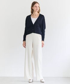 BEIGE， HELIODOR / マリンボタンクロップドカーディガン