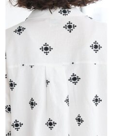 CRAFT STANDARD BOUTIQUE パネル刺繍開襟シャツ