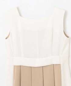 GRACE CONTINENTAL ラインバイカラードレス