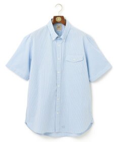 J.PRESS MEN 【KING SIZE】【クールマックス】サッカーストライプ／マイクロギンガムチェック シャツ/B.D