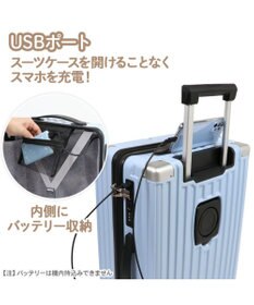 Mother garden しろたん スーツケース  エンブレム《水色》