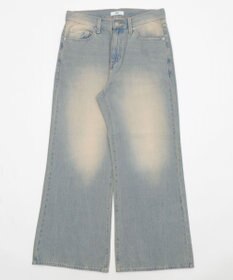 WEGO 【ユニセックス着用ITEM/ウエスト調整可】フレアデニムパンツ