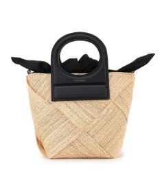 23区 VIOLAd'ORO アバカメッシュ レザーハンドル バケツバッグ