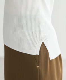 YECCA VECCA シアーMIX5分袖ニット