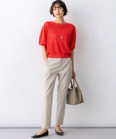 23区 【先行予約/CanCam掲載】リネンレーヨンストレッチ テーパード パンツ