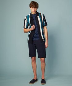 JOSEPH ABBOUD 【ウエストも伸びる！/2WAYストレッチ/清涼】クールサッカー ショーツ