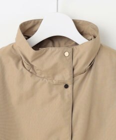 J.PRESS LADIES 【洗える】スパンライクナイロンタッサー フーデット コート