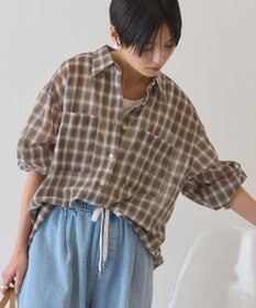 AMERICAN HOLIC シアーチェックシャツ