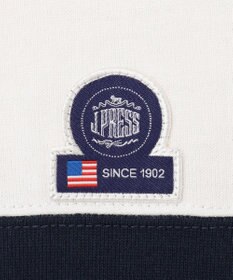 J.PRESS KIDS 【140-170cm】切替×袖プリント 長袖Tシャツ