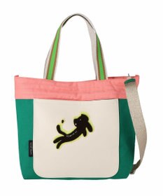 tsumori chisato CARRY キラミックスコンビ トートバッグ 2wayショルダー A4収納 ネコ