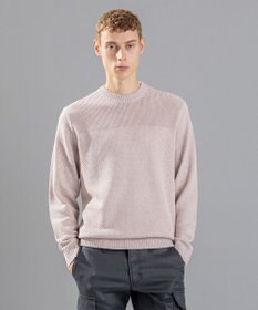 JOSEPH HOMME 【LEON 掲載】シルクバルキーハニカム　クルーネックニット