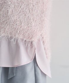 YECCA VECCA ラメ混シャギーニット