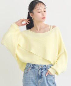 earth music&ecology 【2WAY】SET2点クロスニット＋キャミソール