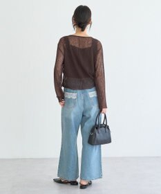 earth music&ecology フロントドロストシアープルオーバー