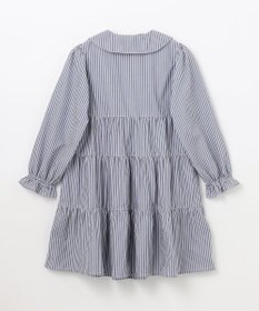 ANY KIDS ストライプ シャツ ワンピース