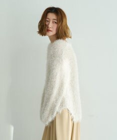 YECCA VECCA ラメ混シャギーニット