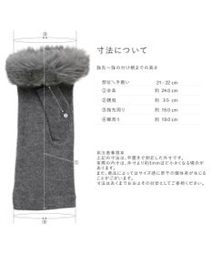 ORuKuBET 【オンワード・クローゼット限定】エコファーフィンガーレスグローブ(WOMEN)【スクワラン加工 / 抗菌機能】