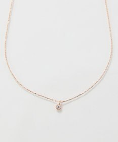 Phoebe 【金属アレルギー対応】シャイニーフチミルネックレス　シャンパンゴールド