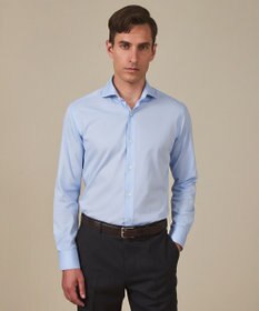 GOTAIRIKU 【ストレッチ/洗える】Albini ジャージ シャツ_ カッタウェイカラー