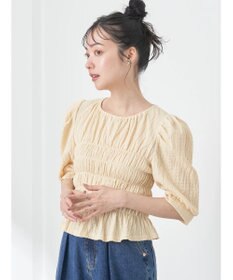 earth music&ecology ポコポコシャーリングトップス