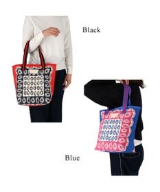 tsumori chisato CARRY ダイヤモンドフラワー トートバッグ リバーシブル 花柄