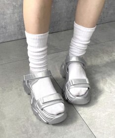 WEGO 【S～XLサイズ】厚底ダッドスポーツサンダル