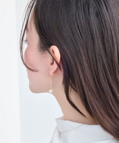 Phoebe 【痛くないシリーズ】【金属アレルギー対応】トライアングルコットンパールライトフィットイヤリング