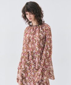 BEIGE， 【洗える】BORONIA / フラワーシフォンブラウス