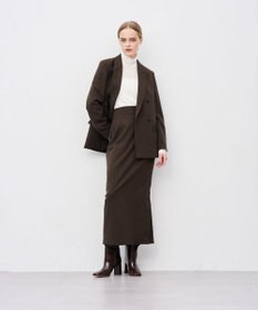 uncrave ウォッシャブルウールライクツイル Iラインスカート